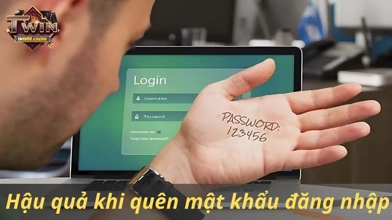 Hậu quả khi quên mật khẩu đăng nhập Twin68